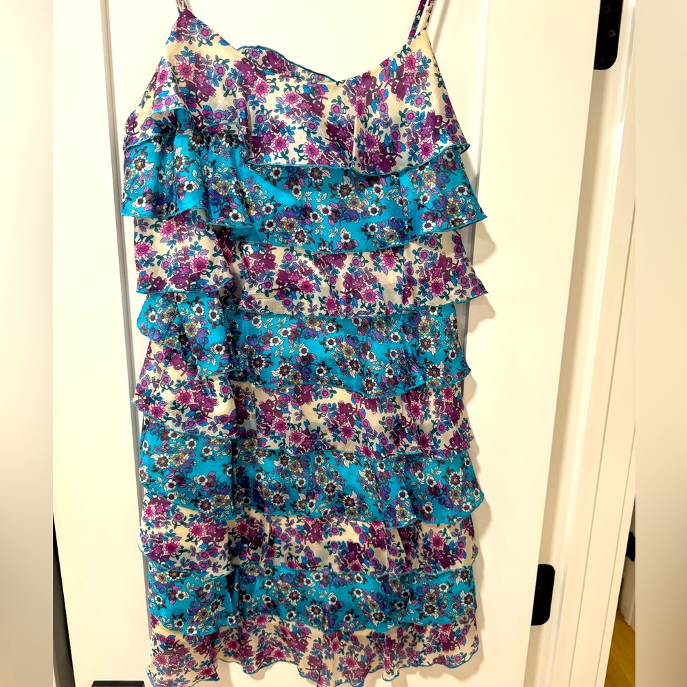 100% silk Zara tiered dress
